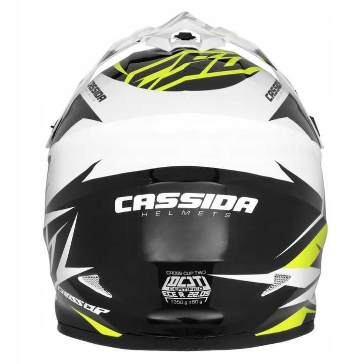 CASSIDA Cross Kask Motocyklowy cup two mat + Goggle