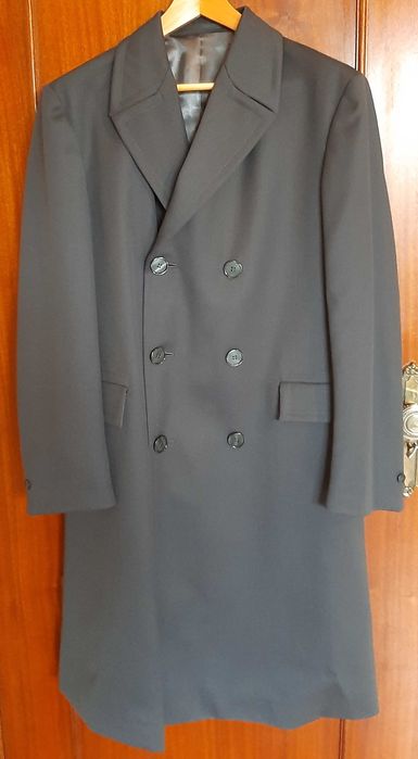 Capote Gabardine Sobretudo comprido NOVO