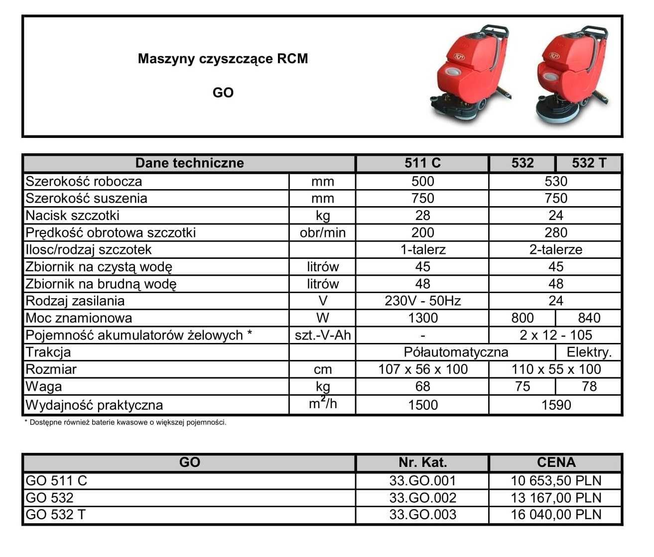 Automat szorująco-zbierający RCM GO 532