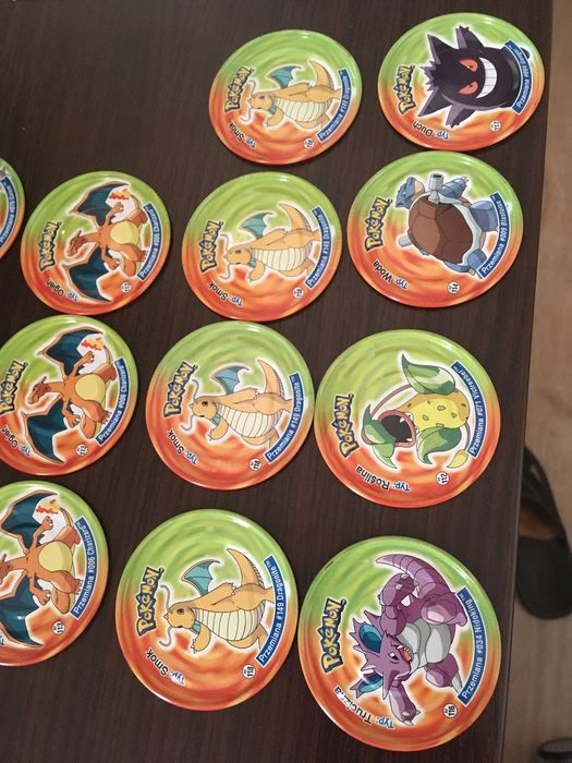 Pokemon tazo metal big duze cheetos lays chio star foods tazosy