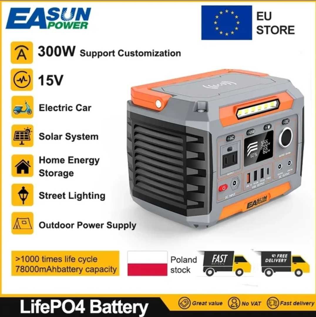 зарядна станція  EASUN 300w  EASUN 600w