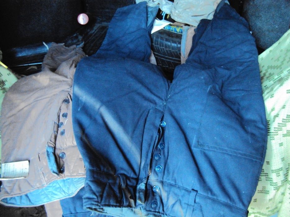 Брюки теплые ватные для зимней рыбалки охоты и др.