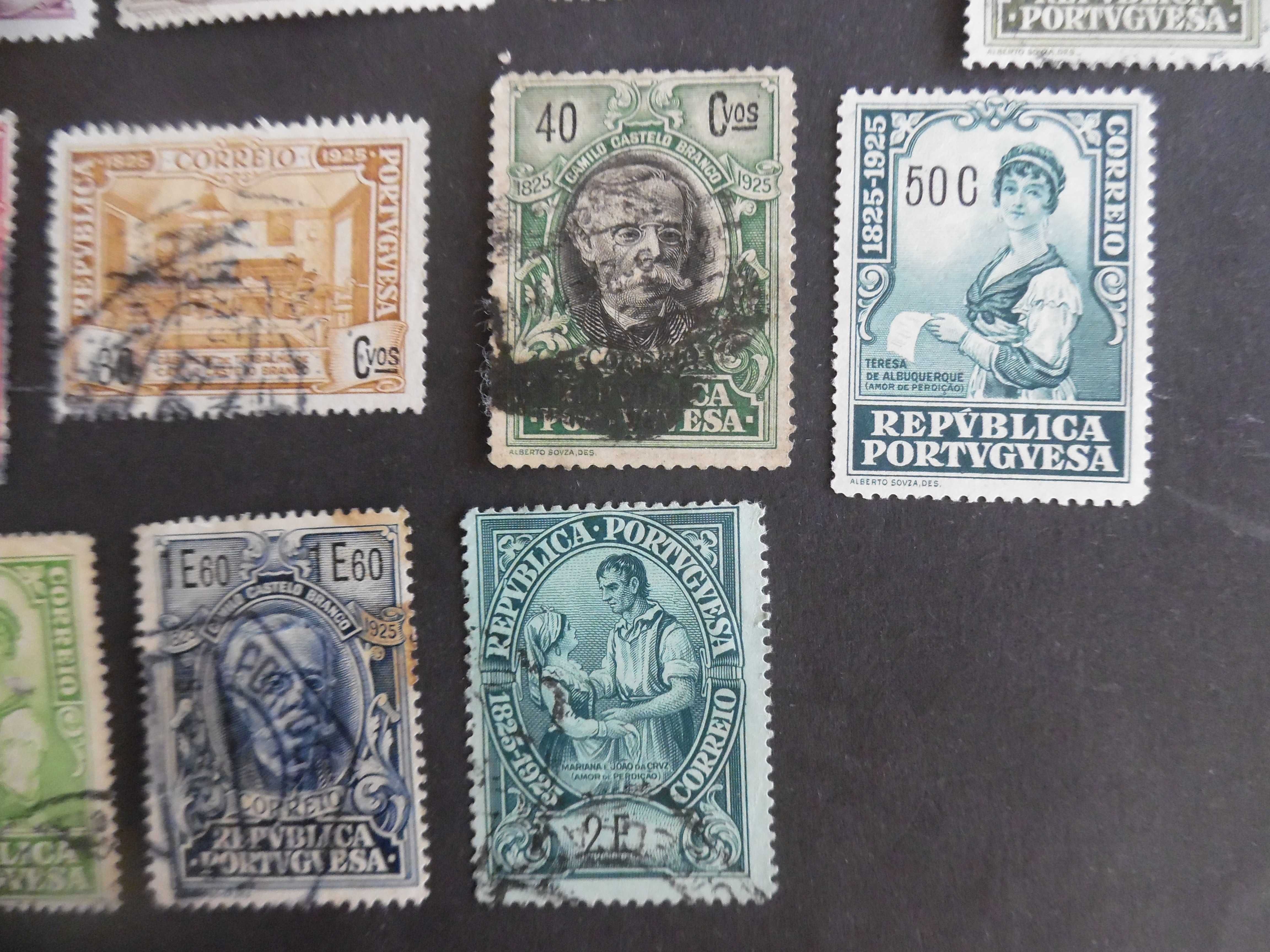Selos Portugal 1925- Camilo Castelo Branco Incompleto usados