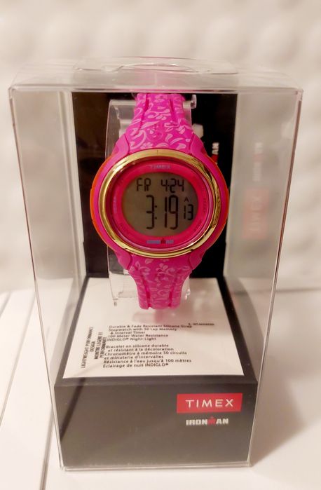 Timex ironman śliczny damski różowy zegarek