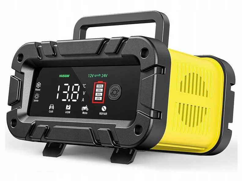 Ładowarka Mikroprocesorowa 12/24V – Prostownik do Aut i Motocykli