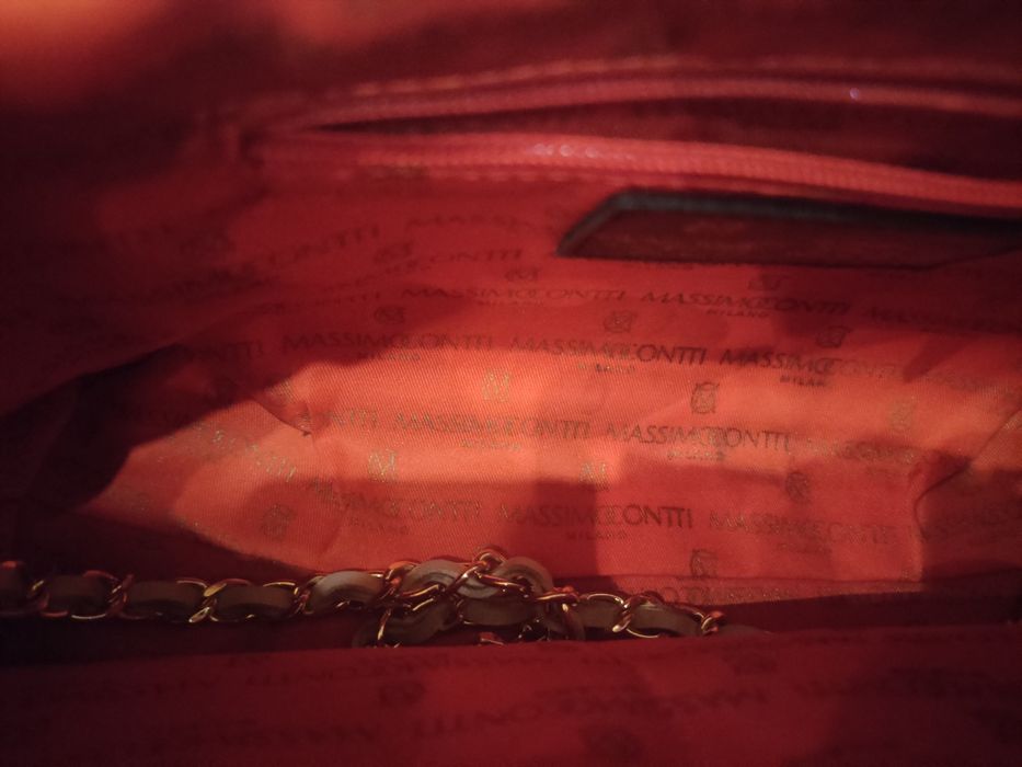 Torebka skóra naturalna Massimo Conti