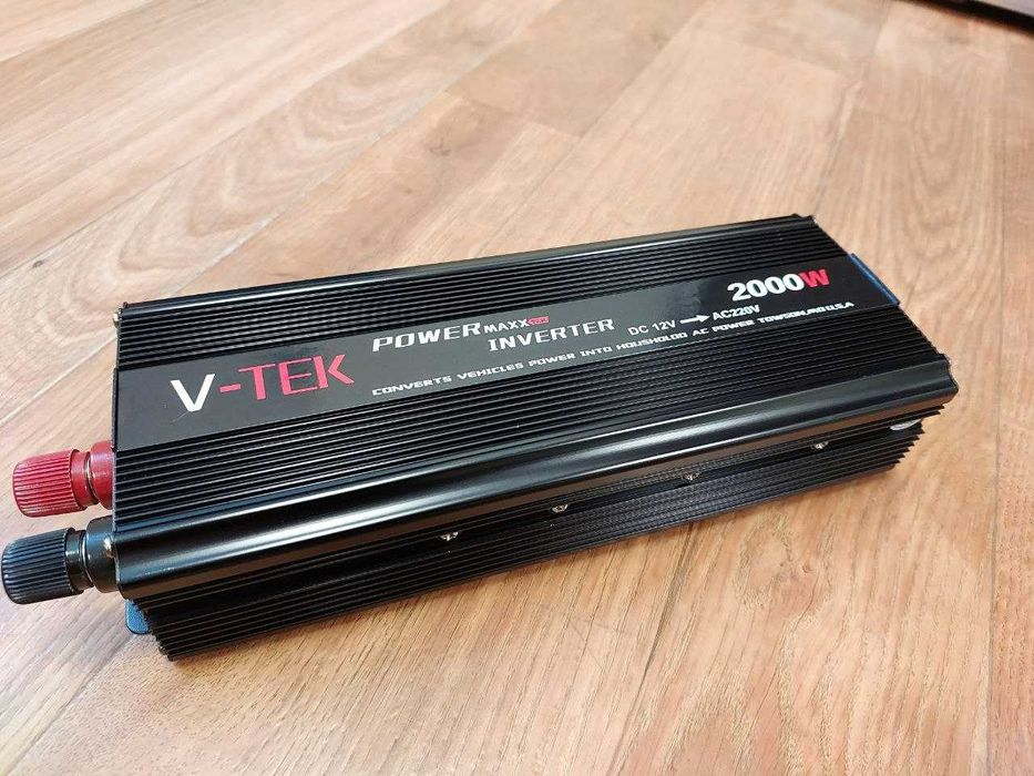 Преобразователь тока Перетворювач V-Tek Инвертор 12 220 2000Вт Пл пуск