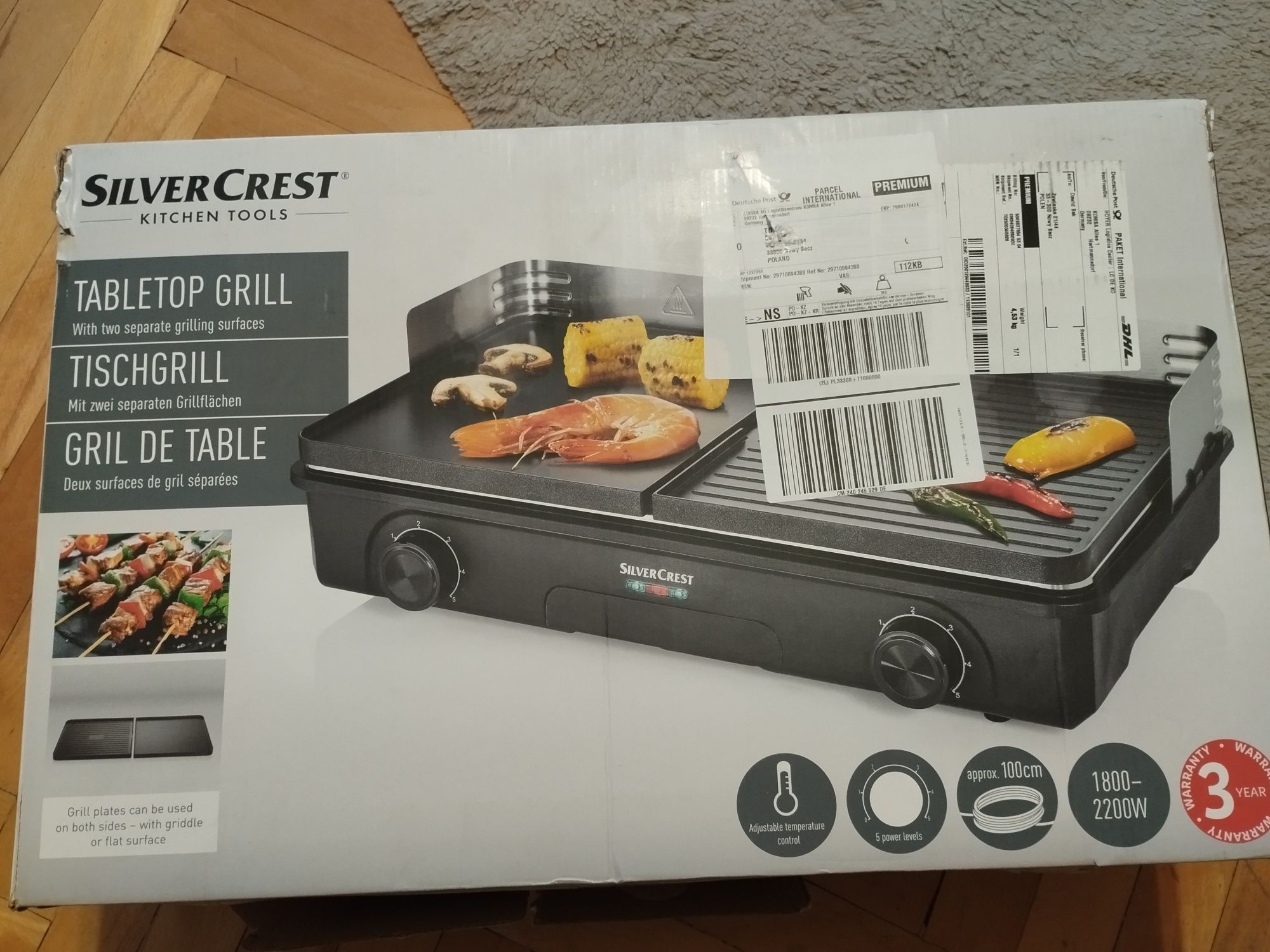 Grill stołowy Silvercrest