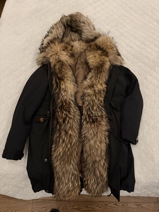 Парка , енот , зимняя