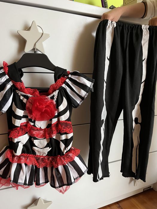 Fato Carnaval Esqueleto Menina