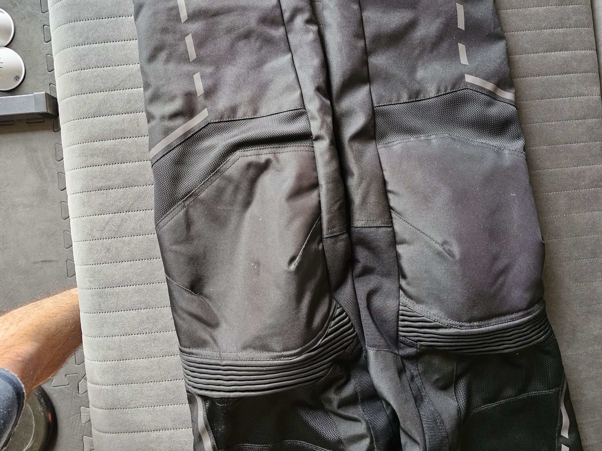 Spodnie tekstylne OZONE JET II ICE/BLACK czarny w rozmiarze S