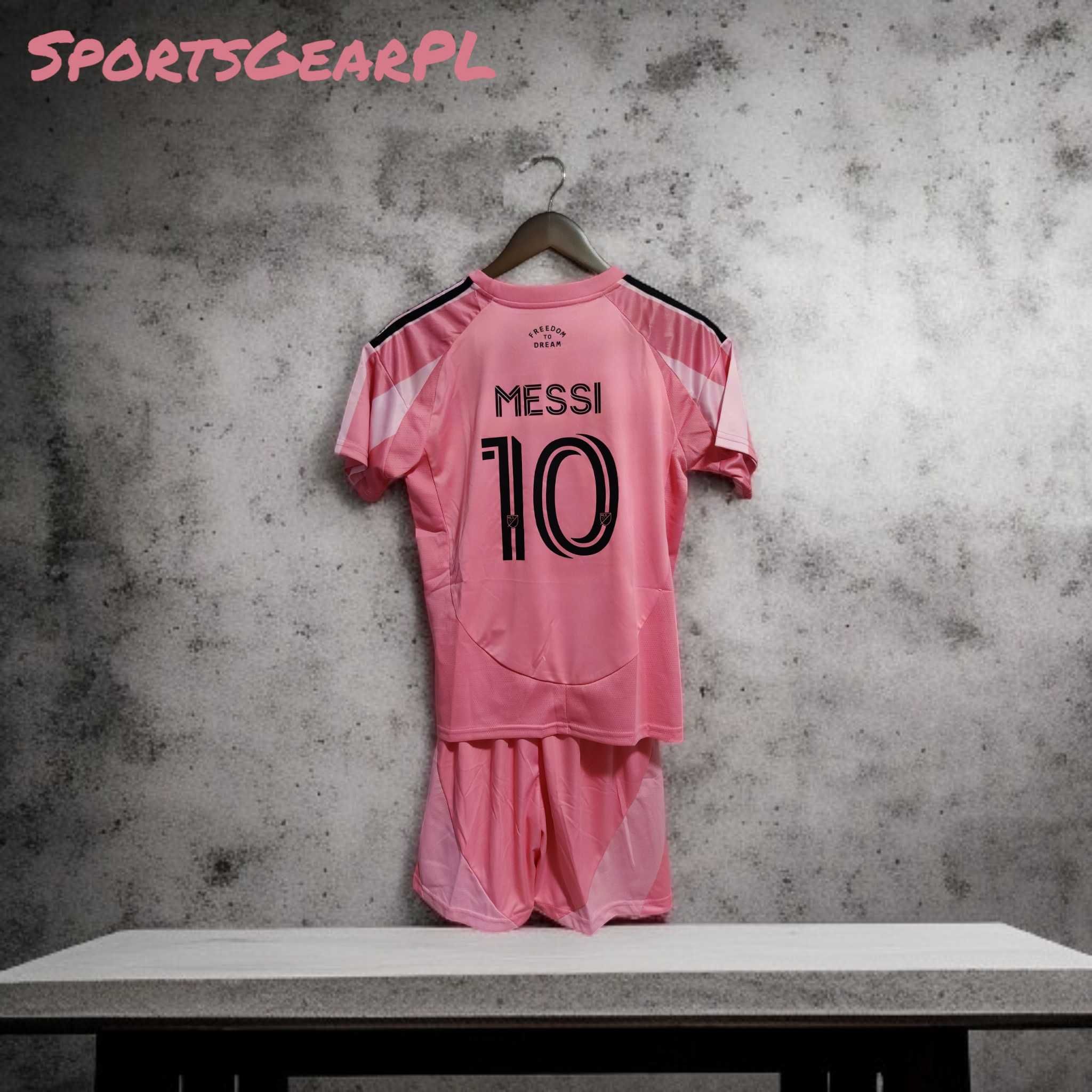 NOWOŚĆ! Leo MESSI #10 Inter Miami 25/26 Komplet Domowy RÓŻNE ROZMIARY