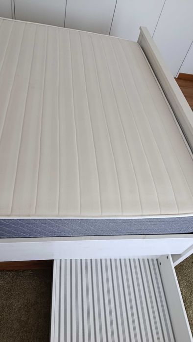 İkea Hemnes cabeceira, estrutura, ripado e 3 gavetas
