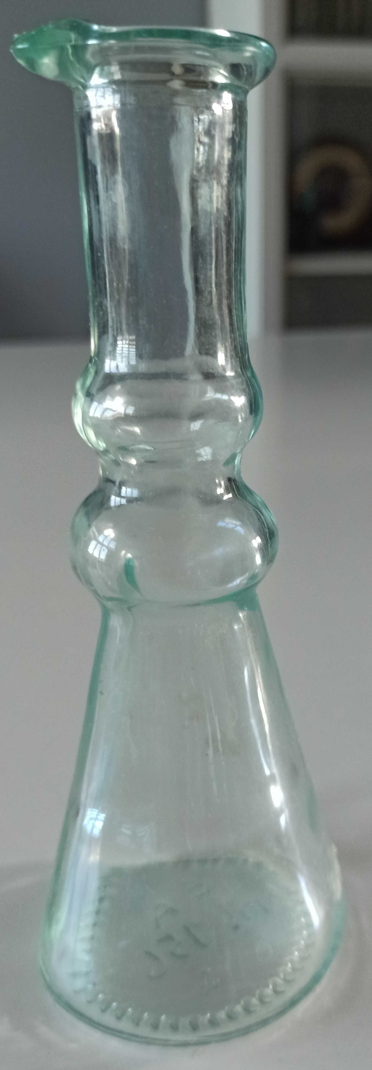 szklana wysoka menzurka probówka, fiolka apteczna 18 cm
