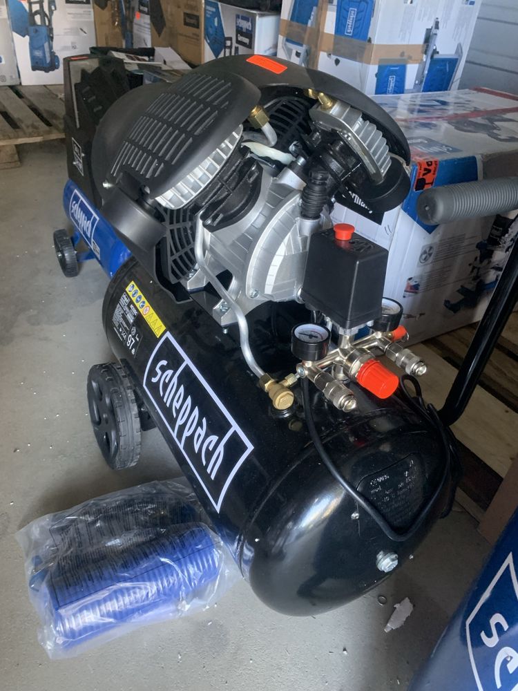 Kompresor dwutlokowy Scheppach HC53DC