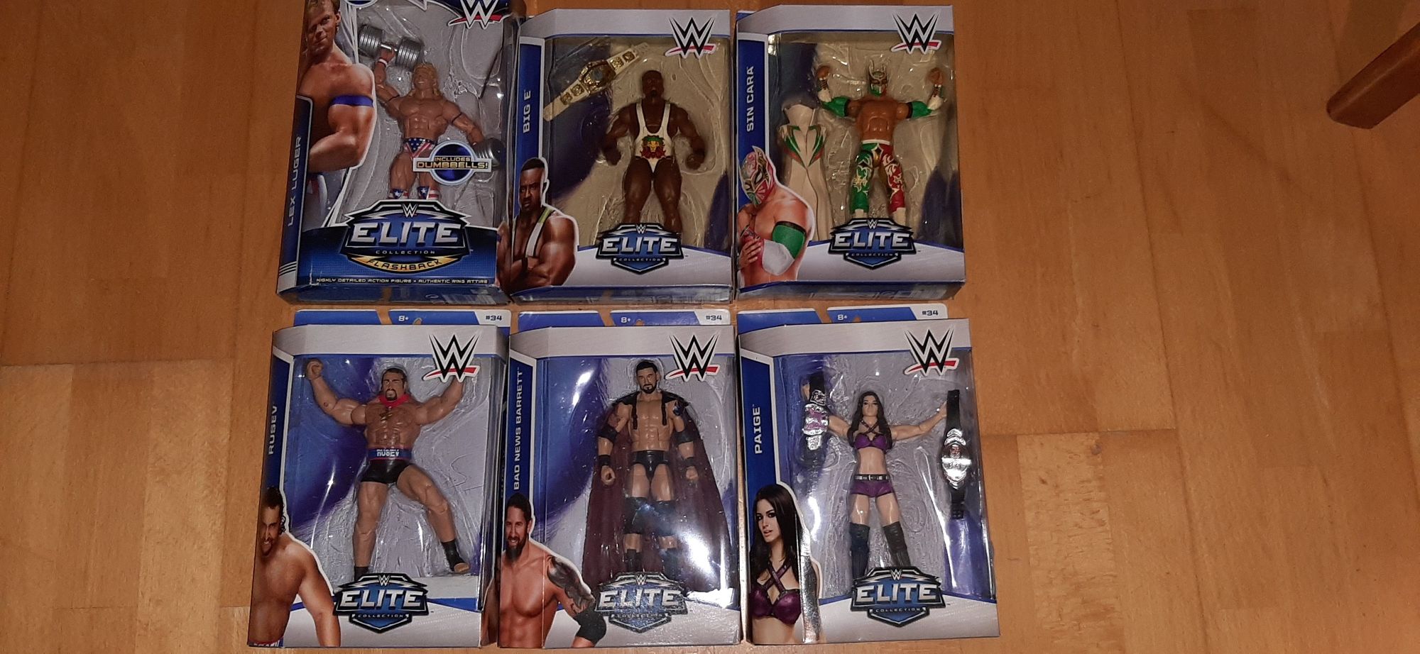 6 figuras/bonecos-wwe wrestling elites seladas na caixa