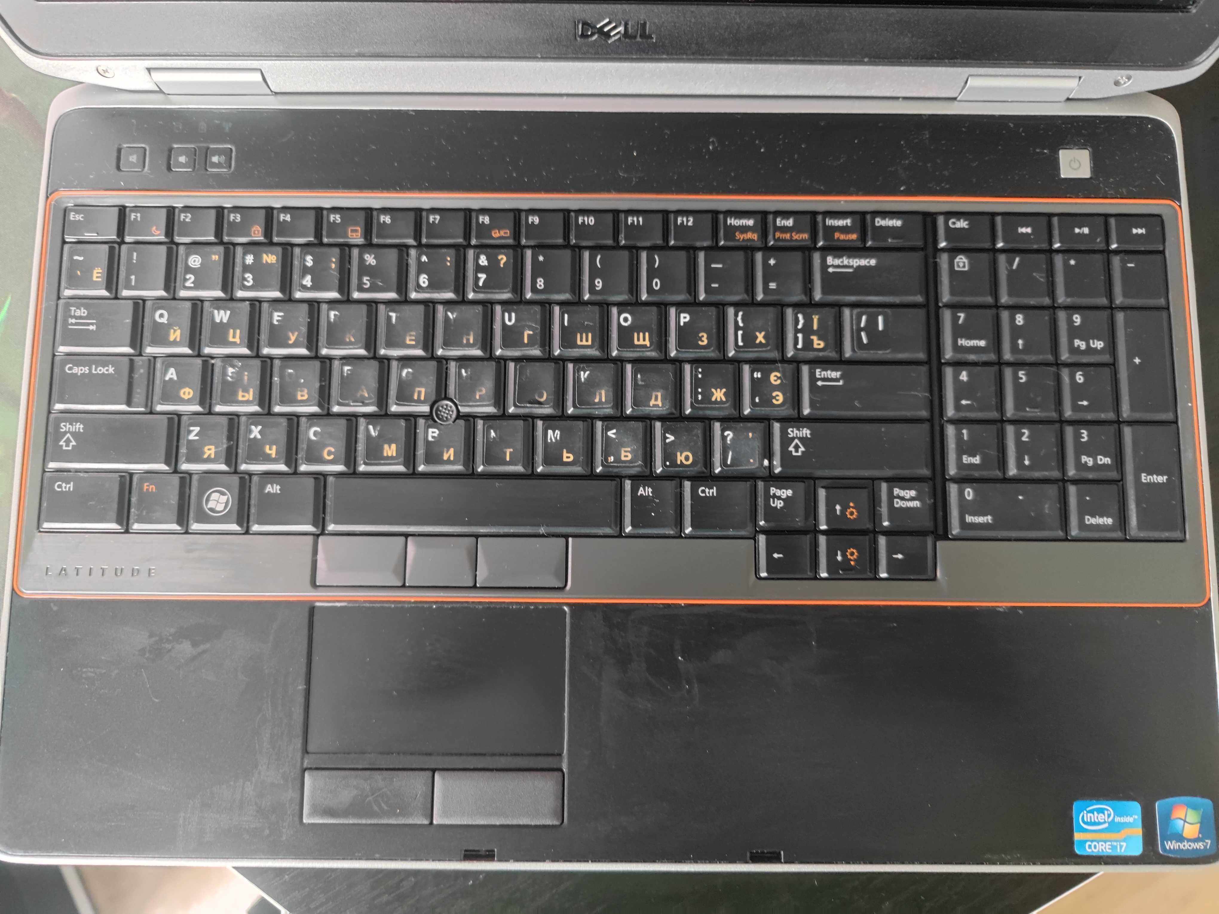 Ноутбук Dell latitude e6520 core i7 2720QM, 8GB RAM SSD 128GB, HDD 500