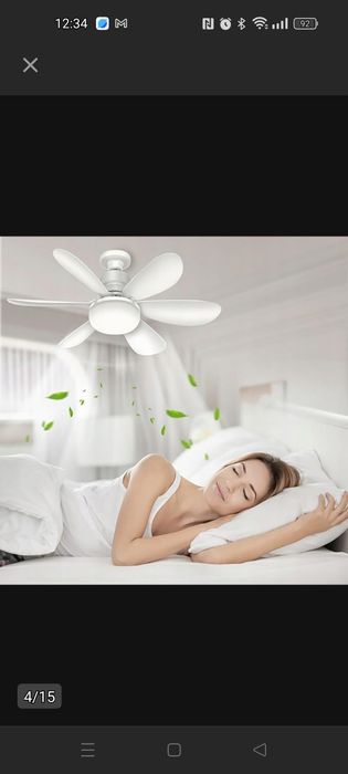 2W1 lampa wisząca sufitowa z wiatrakiem 52 CM PILOT