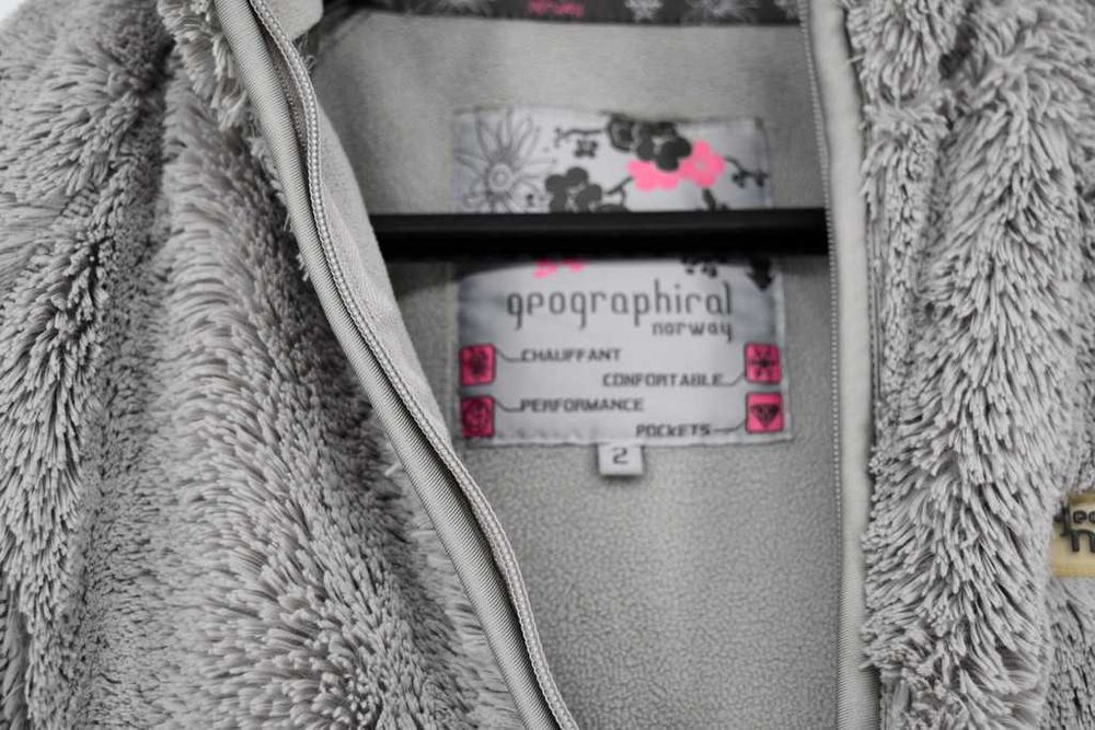 Bardzo ciepła futrzana bluza na polarku Georgaphical Norway 2 XS/S