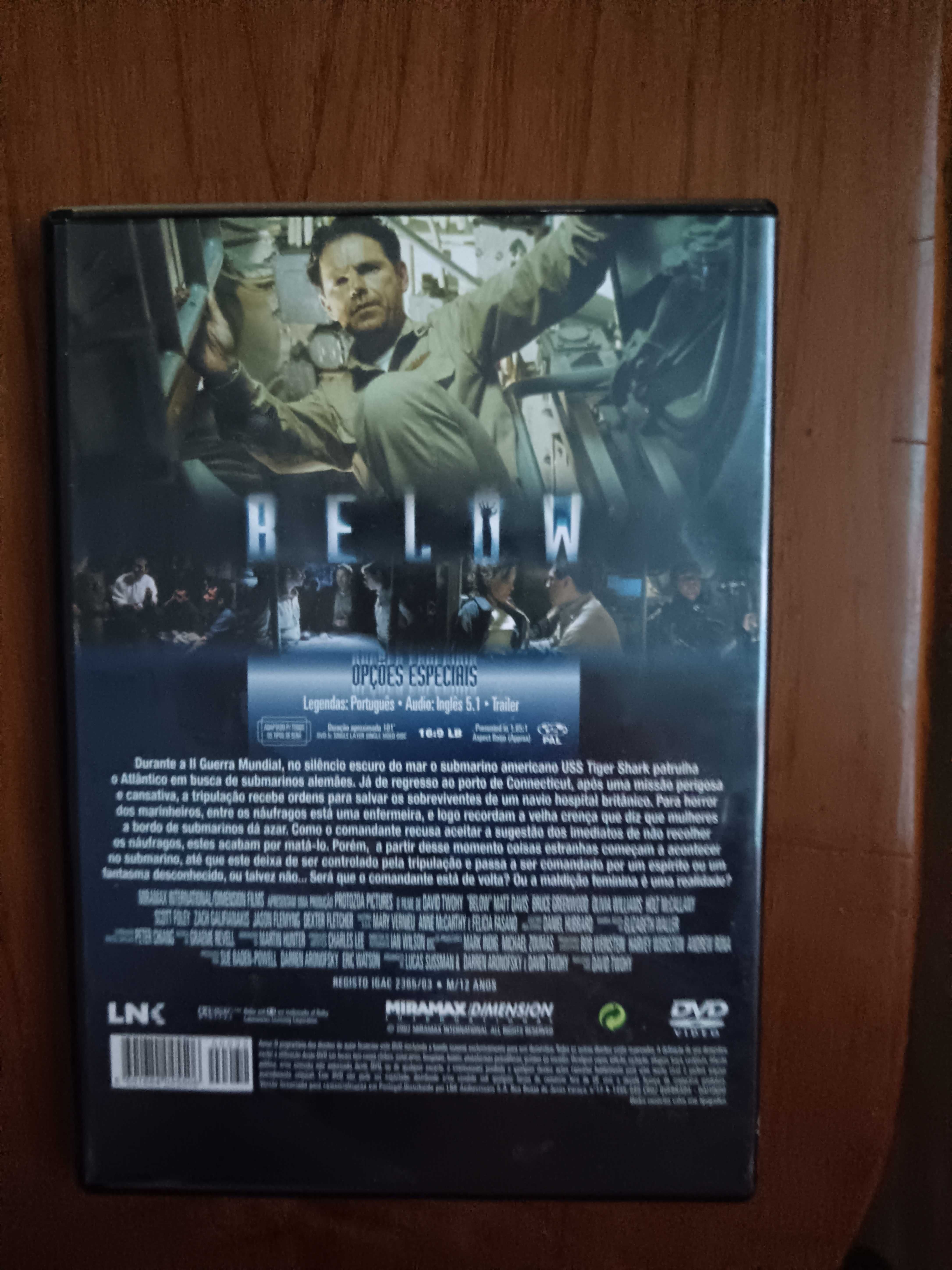 filme dvd original - below maldição submersa