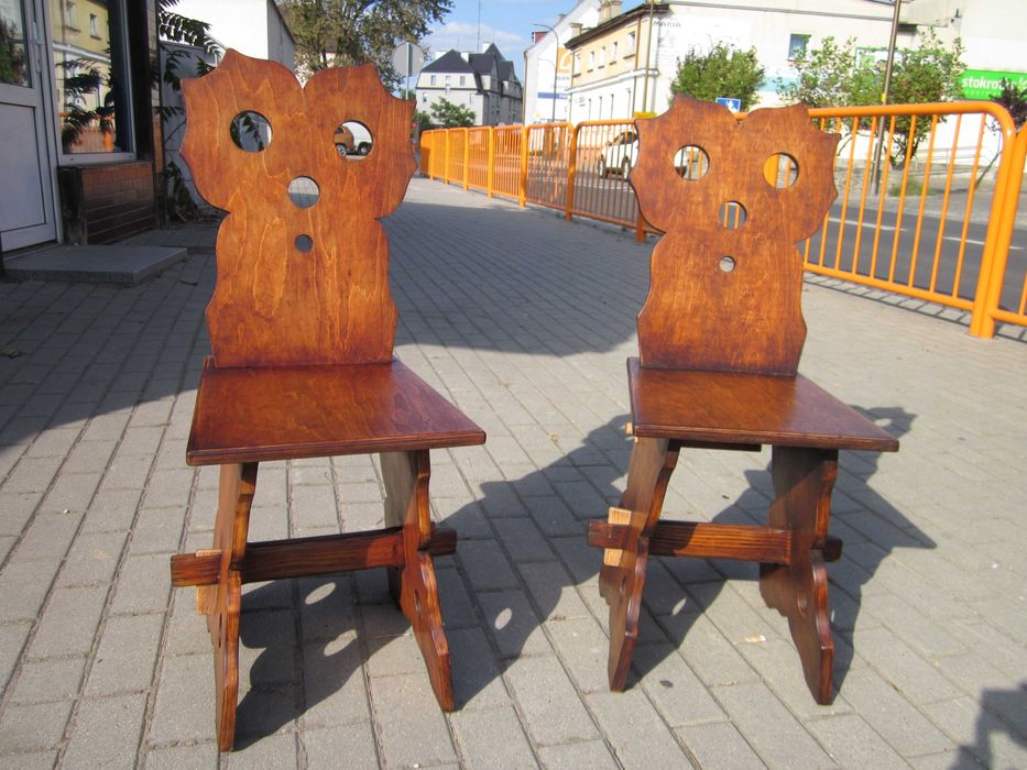 stare krzesła/stołki wiejskie 2 szt cena za 2 szt