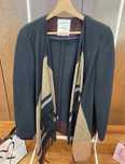 Poncho azul marinho, bershka, tamanhoM