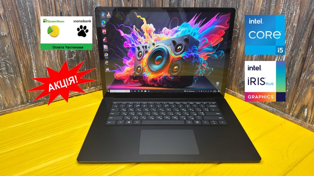 АКЦІЯ! Потужний Офісний Ноутбук Microsoft Surface Laptop 3 /15.0" QHD