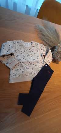 Esprit zestaw 2szt bluza + legginsy rozm.74cm