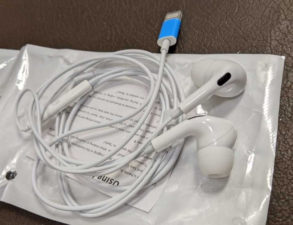 Наушники lighting с микрофоном для iphone