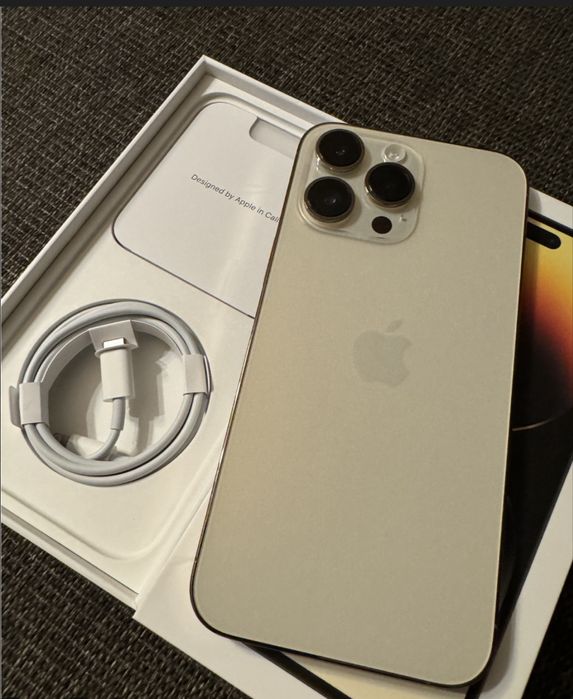Iphone 14 pro max dourado 256g