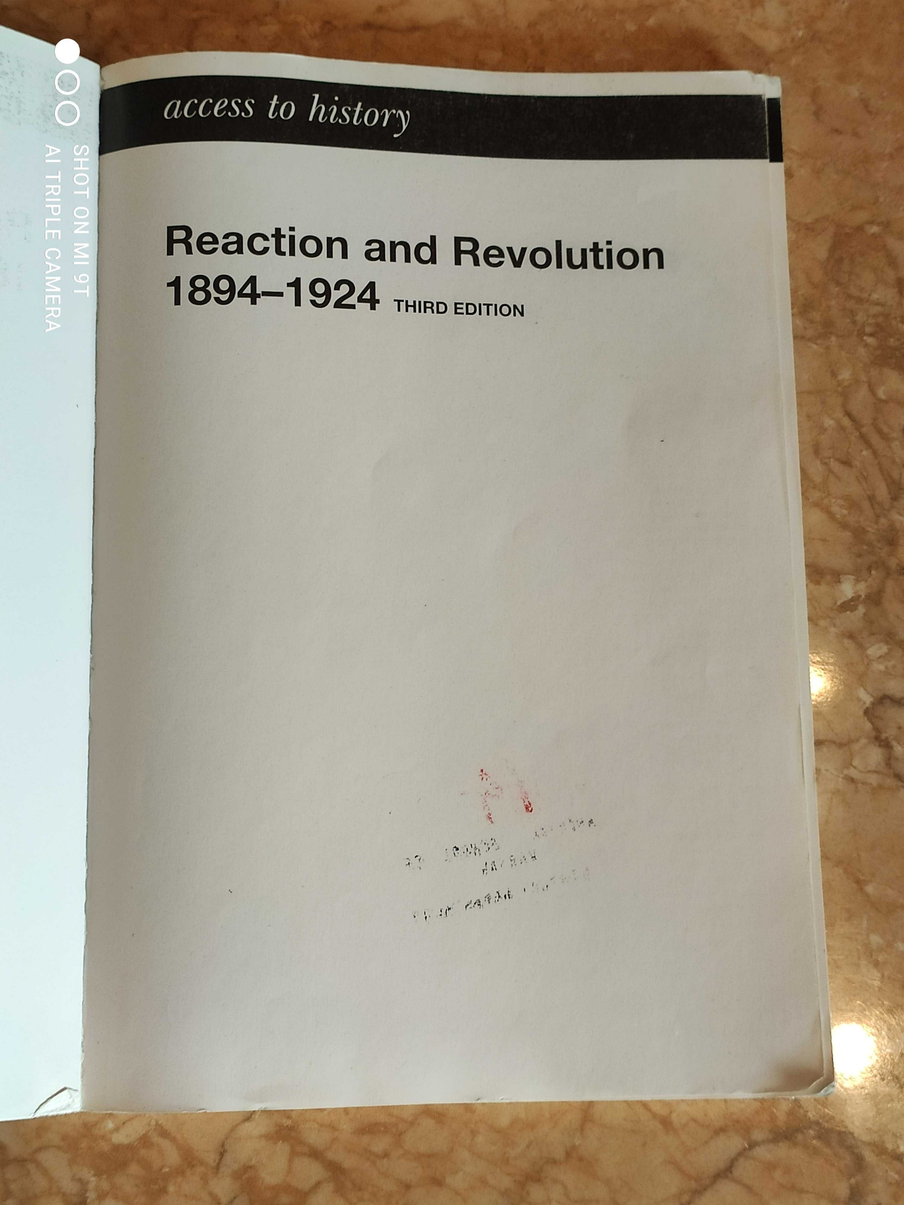 Reaction and Revolution Russia 1894