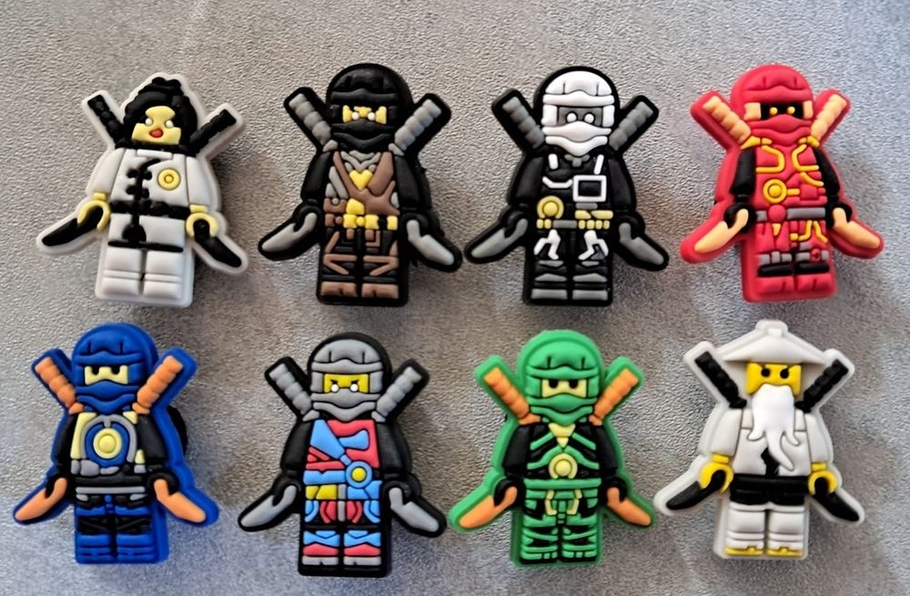 LEGO ninjago przypinka zawieszka jibbitz ozdoba charms do butów typu c