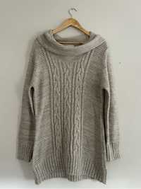 Długi sweter damski XXL