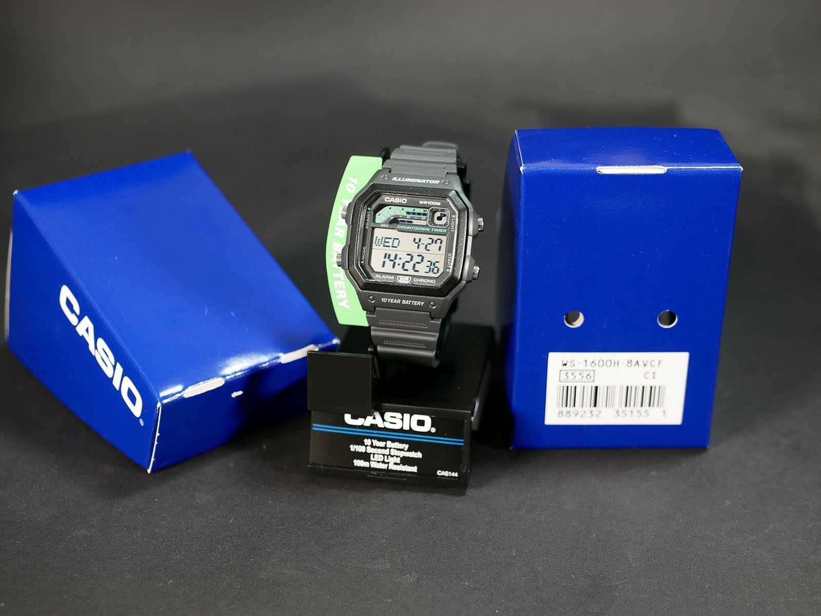 Годинник Casio WS-1600H-8AV WR100m. Новий, з коробкою