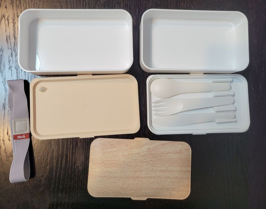 Lunch-box śniadanie, obiad - dwupoziomowy