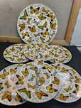 Jogo Pratos Borboletas - Porcelana