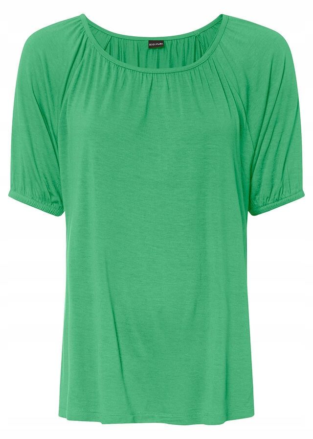 AG7546 t-shirt zielony marszczenia r.40/42