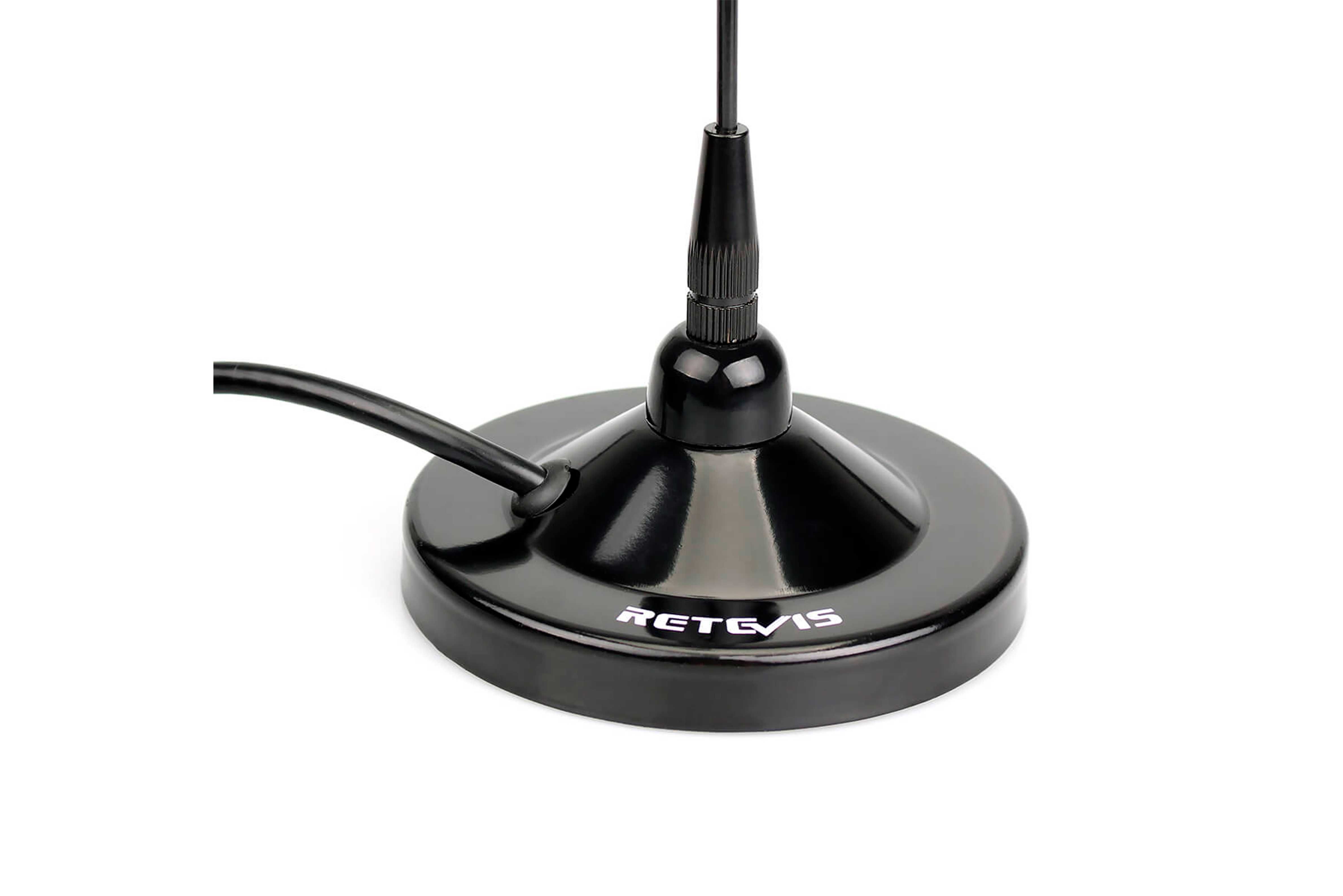Antena de comunicações VHF UHF com Iman para automóvel