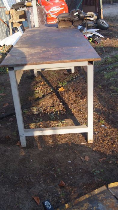 Falbanek stół warsztatowy proszkowo malowany 300X80X85cm solidny