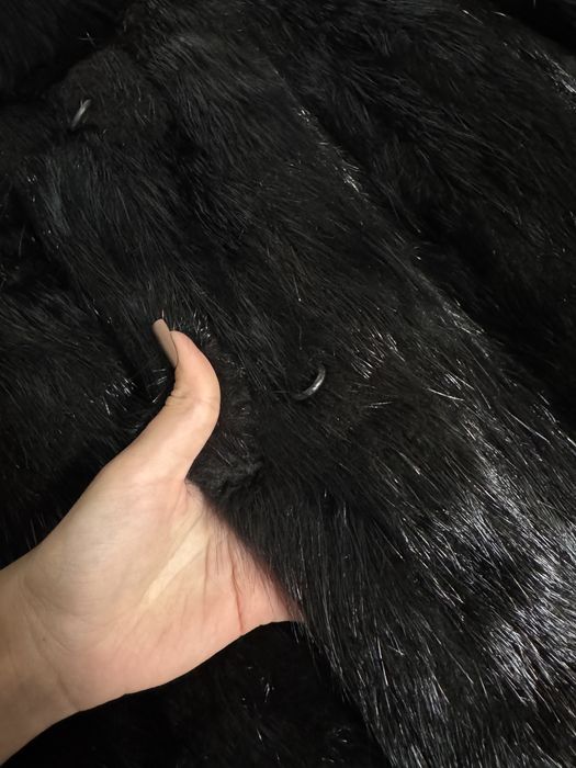 Шуба норкова чорна