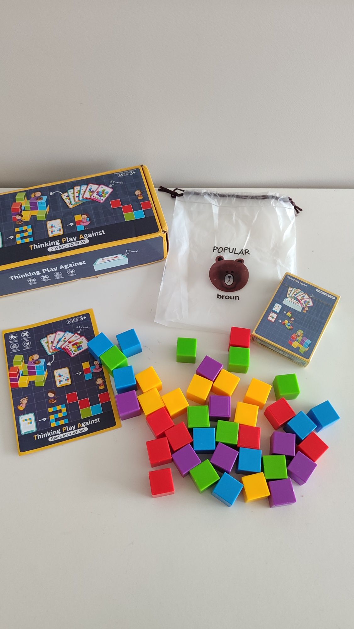 Układanka Cubes gra logiczna z kartami