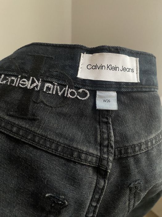 Jeansy z wysokim stanem Calvin Klein Jeans