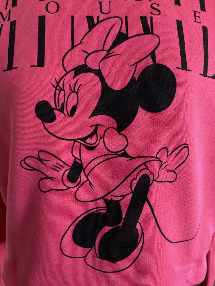 Różowa bluza Zara Myszka Minnie rozmiar L