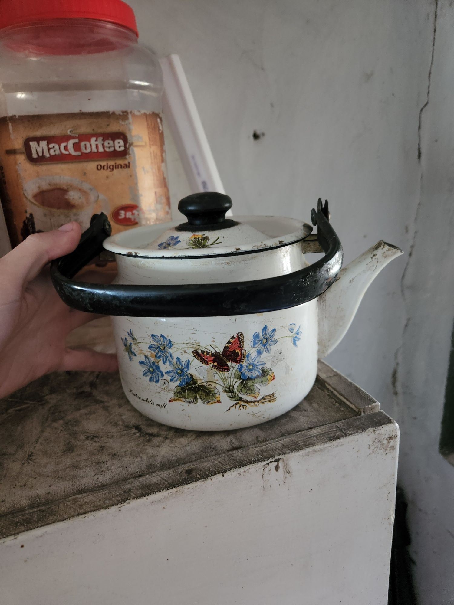 Посуда СССР, посуд, ступка, сковородка, протвиня, чайник, бідончик