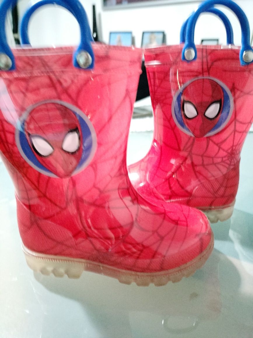 Galochas homem aranha com luzes