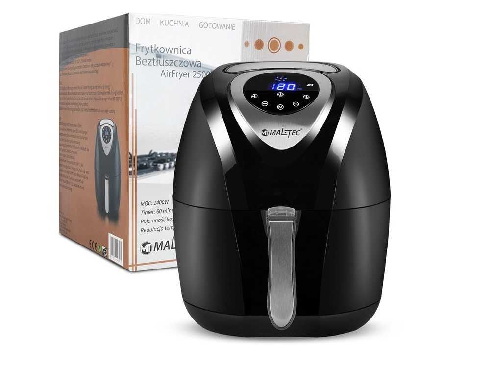Nowa FRYTKOWNICA beztłuszczowa AIR FRYER mocna DUŻA MISA frytownica