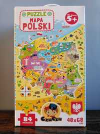 CzuCzu puzzle Mapa Polski - 84 elementy