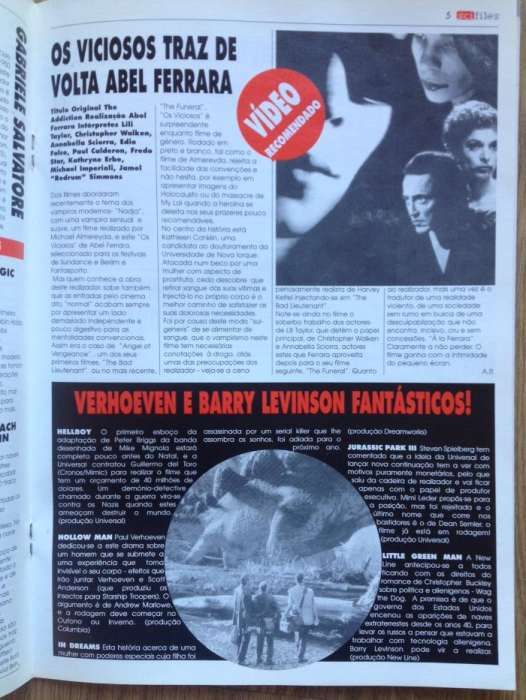 Revista "Estreia - Cinema Novo" - Fantasporto - 1998