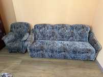 Sofa, kanapa, wersalka (funkcja spania) + dwa fotele /zadbane/