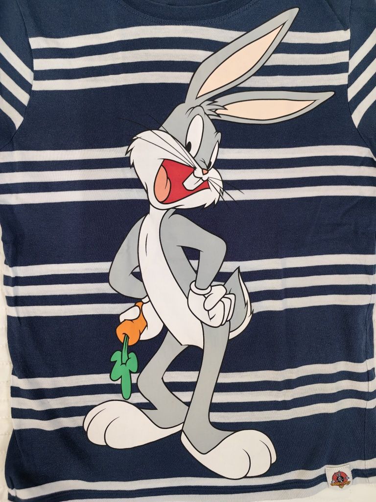 Hm r. 134/140 t-shirt koszulka bluzka, Looney Tunes królik Bugs